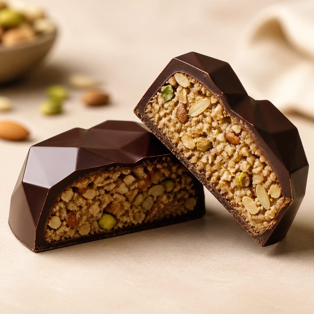 Chocolate Panjeeri Hearts