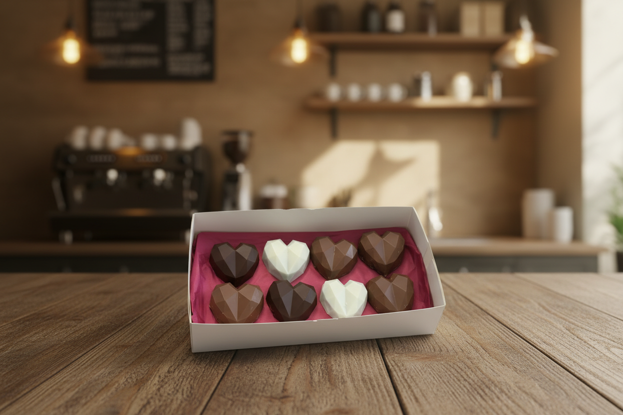 Chocolate Panjeeri Hearts