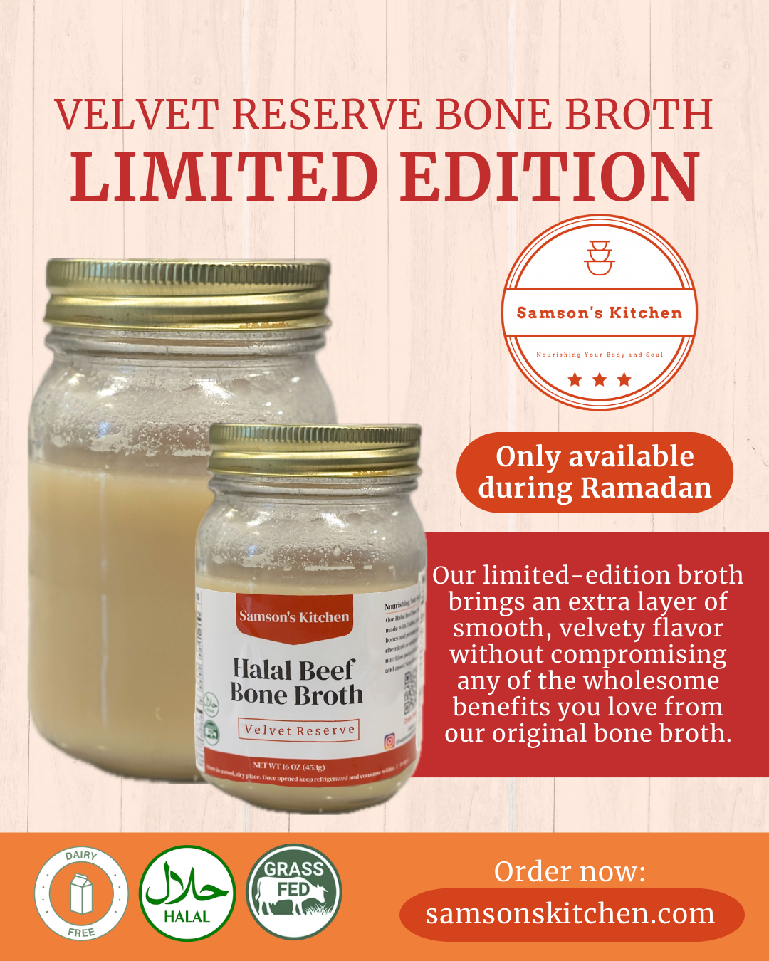 Velvet Reserve Beef Bone Broth